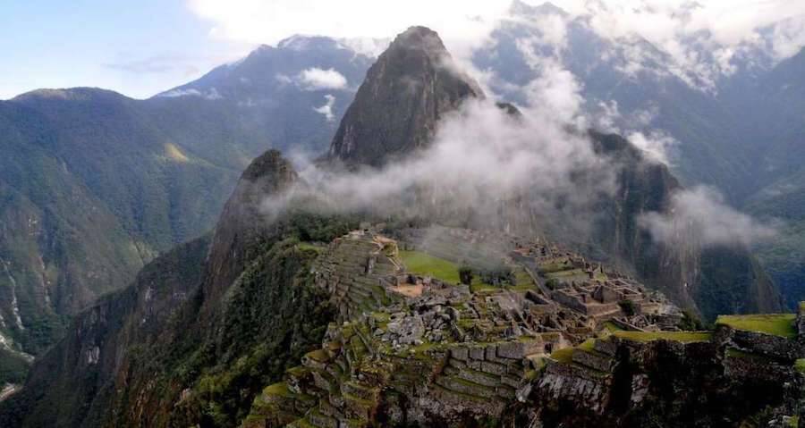 Aerial View Of Machu Picchu