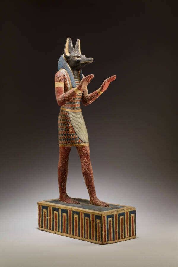 Details about   Rare Antique Ancient Egyptian Statue God Anubis Jackal Dead mummy Graves 1760 BC 