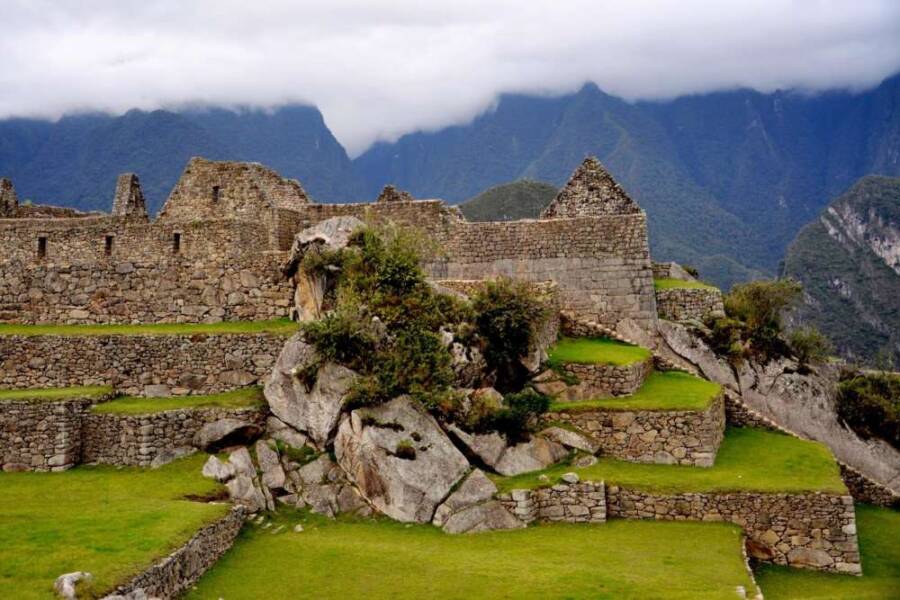 Blocks Of Rock In Machu Picchu