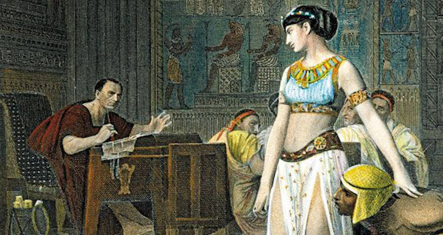 was julius caesar and cleopatra married