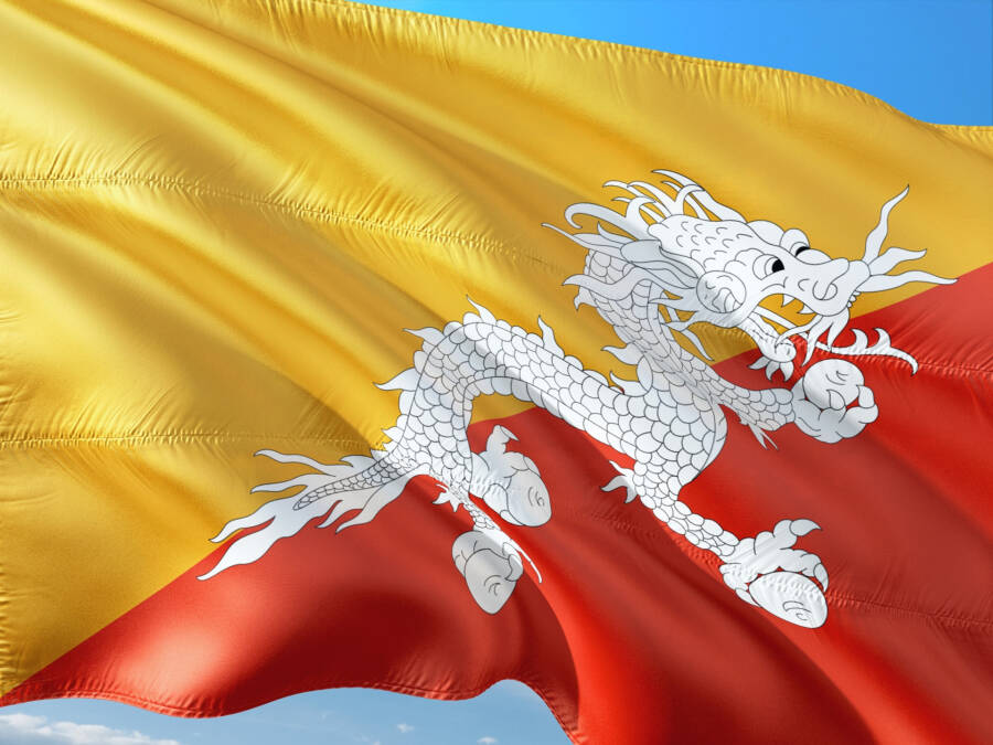 Flag Of Bhutan