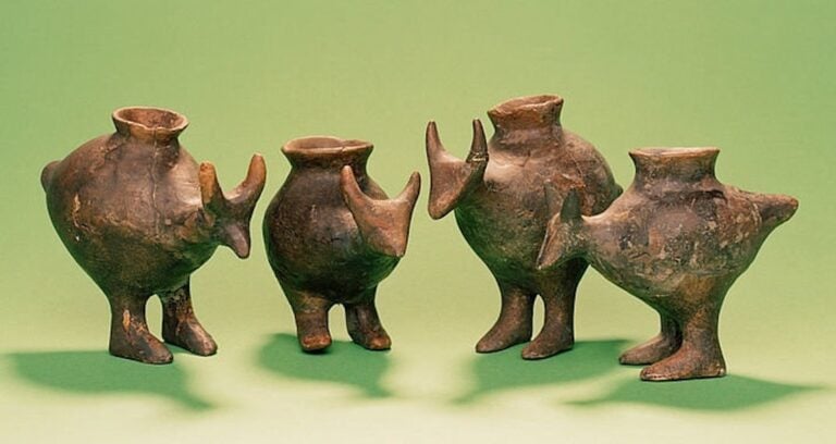 Four Prehistoric Baby Bottles