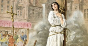 Joan Of Arc Burned At The Stake