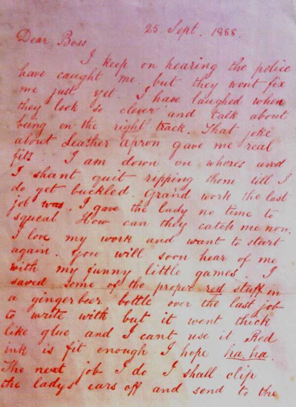 Letter From Jack The Ripper