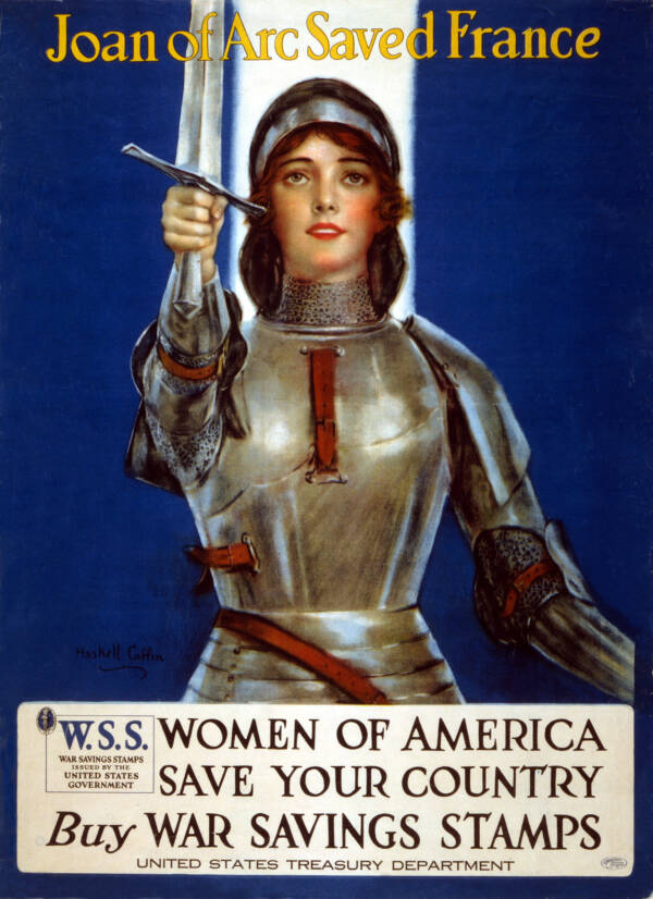 Ww1 Poster With Joan Of Arc