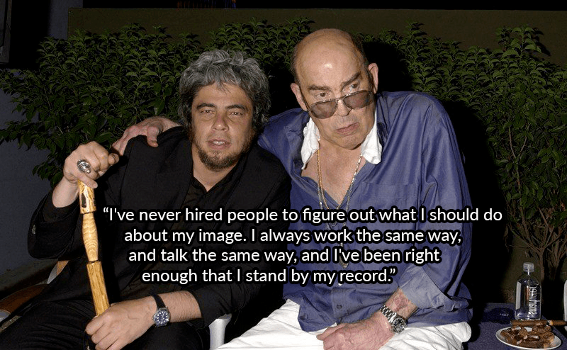 Benicio Del Toro And Hunter Thompson