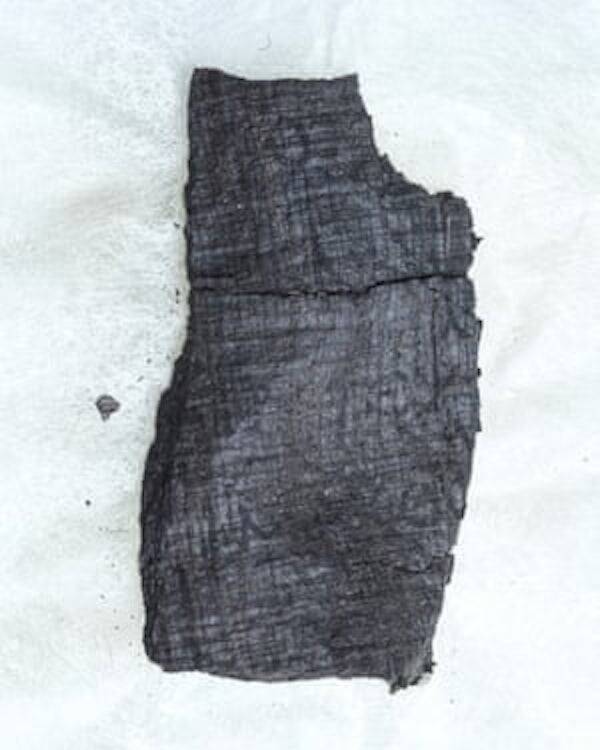 Carbonized Fragment Of Herculaneum Scroll