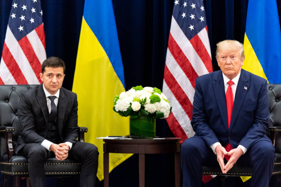 Donald Trump And Volodymyr Zelensky