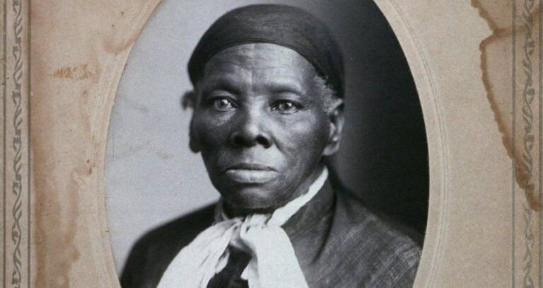 Harriet Tubman Portrait Inside A Photo Album