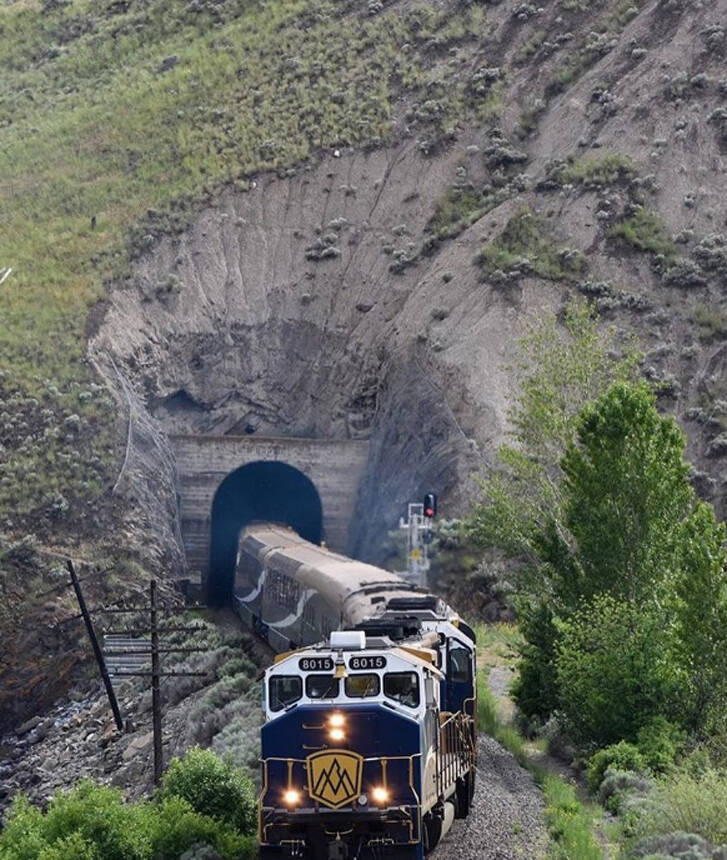 Train Through Tunnel