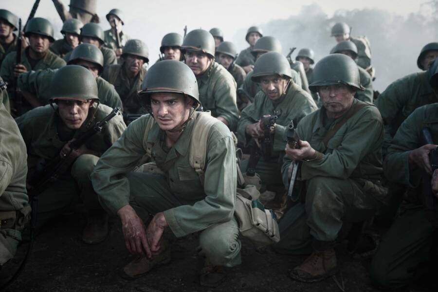 Andrew Garfield In Hacksaw Ridge