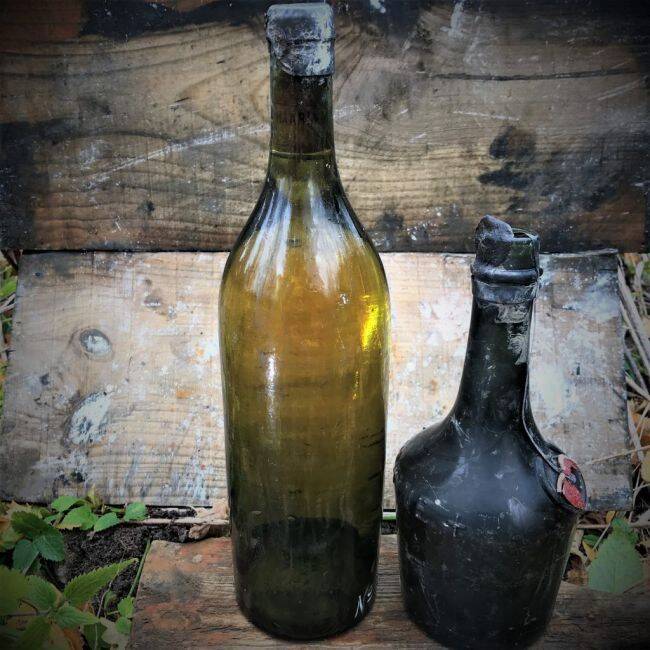 Benedictine And Cognac Bottles From Kyros