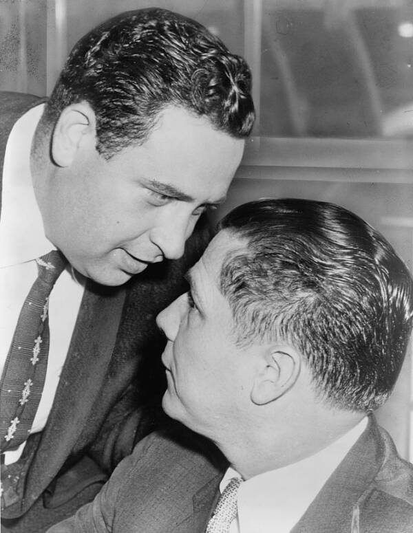 Bernard Spindel And Jimmy Hoffa In 1957