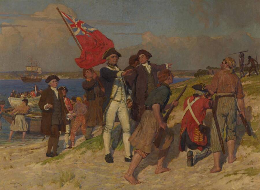 Cook At Botany Bay