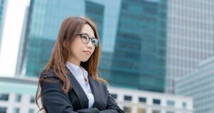 Female Japanese Professional With Glasses
