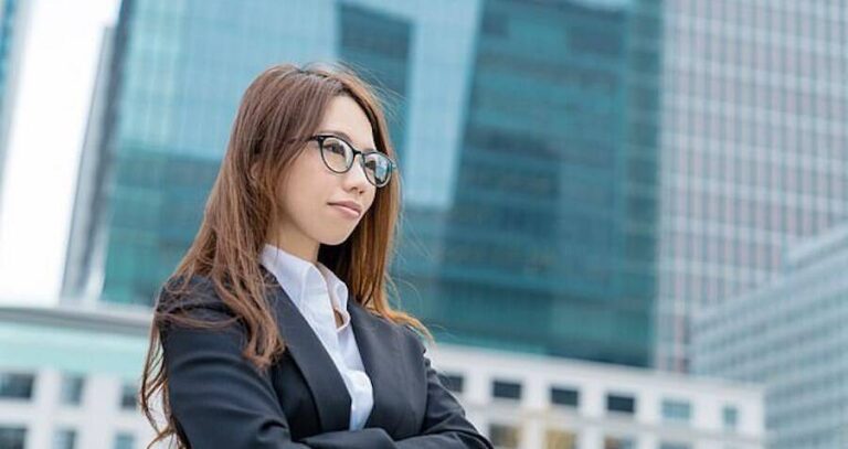 Female Japanese Professional With Glasses