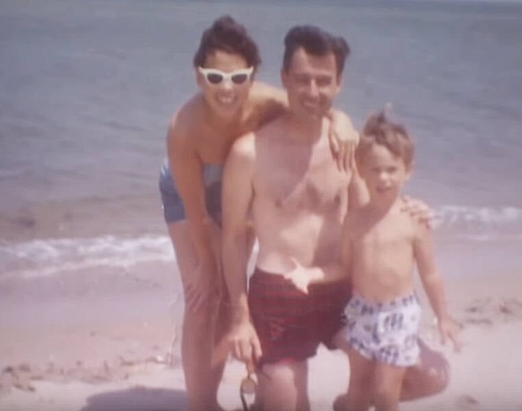 Joanne Rogers And Family At The Beach