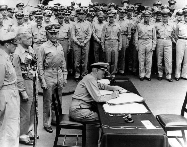 Nimitz Missouri Surrender Ceremony