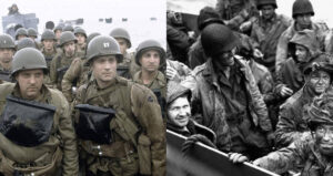 Tom Hanks Tom Sizemore And Normandy Soldiers