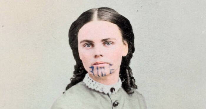 Colorized Photo Of Olive Oatman
