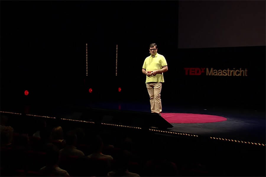 Ed Houben Speaking At A Tedx Event
