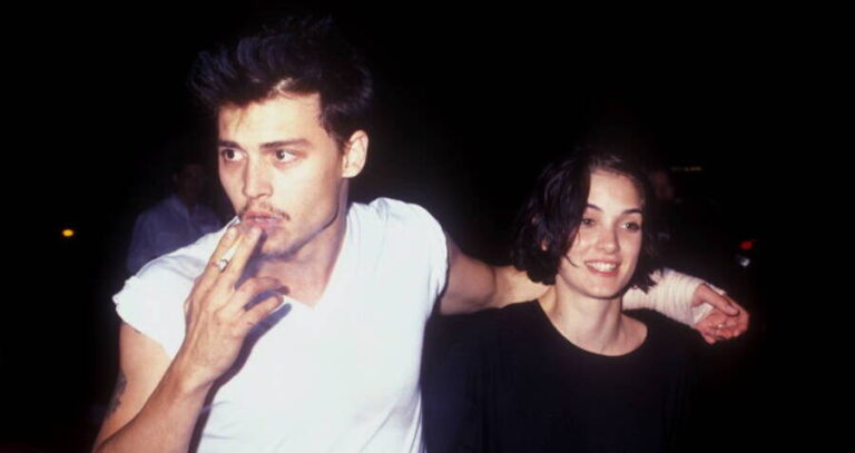 Johnny Depp Alongside Winona Ryder