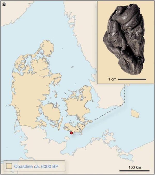 Map Of Scandinavian Birch Tar Discovery