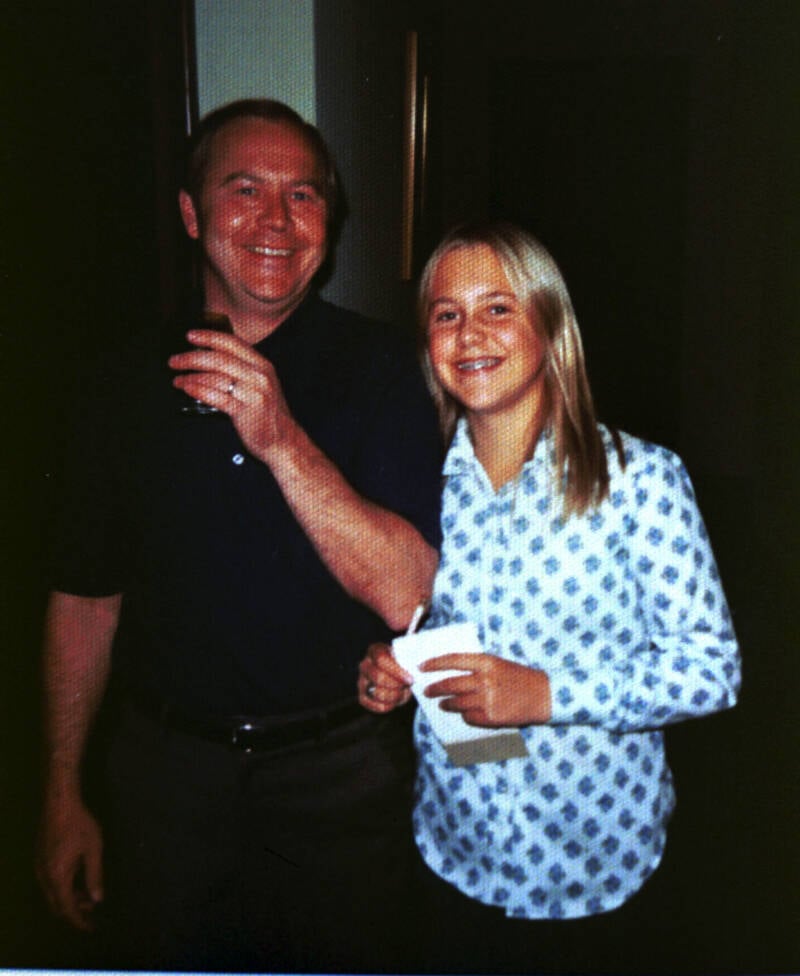 Moxley With Her Father