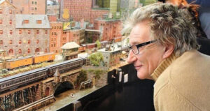 Rod Stewart Enjoys Model Trains