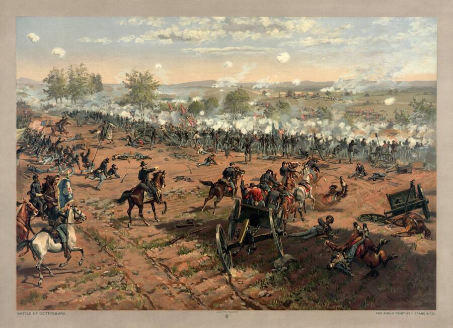 Battle Of Gettysburg Painting