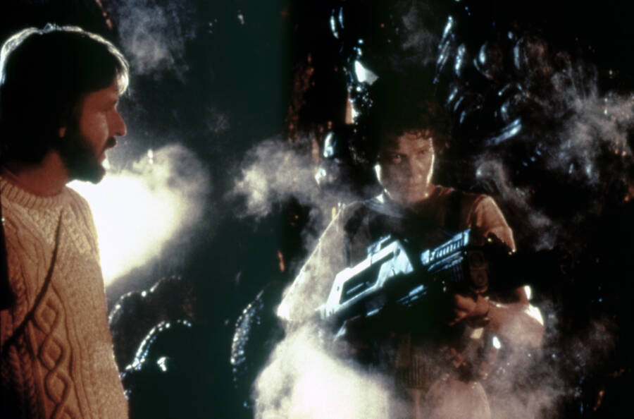 James Cameron And Sigourney Weaver