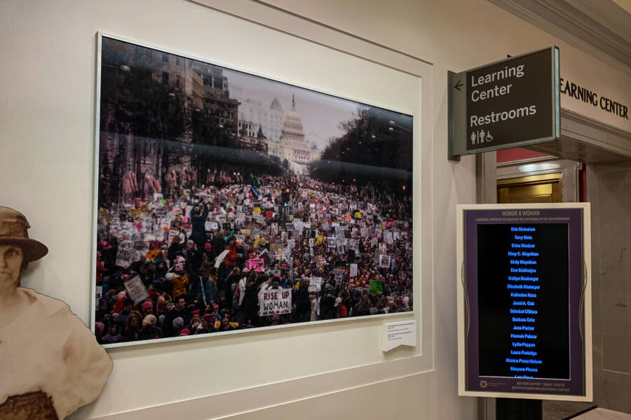 National Archives Exhibit On The Women's March