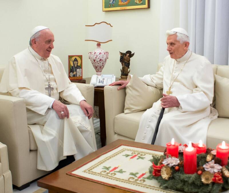 Pope Francis And Pope Benedict Xvi