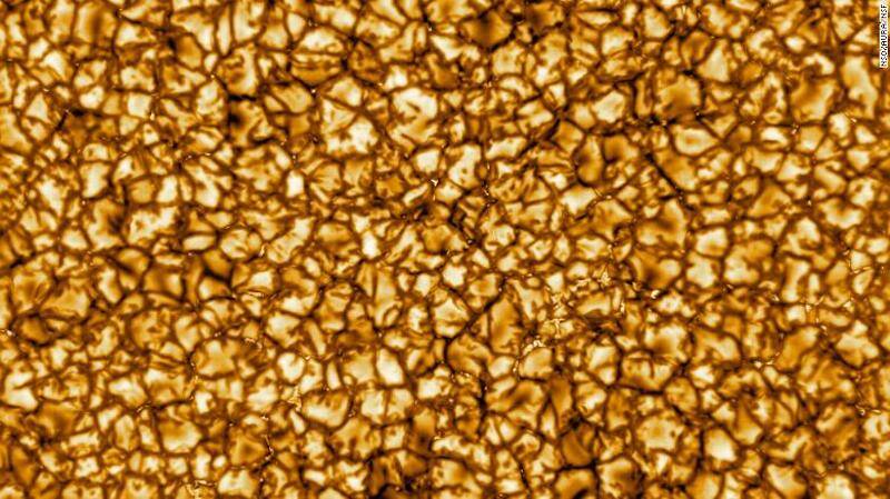 Surface Of The Sun Close Up
