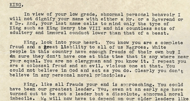 Top Of Mlk Suicide Letter Og