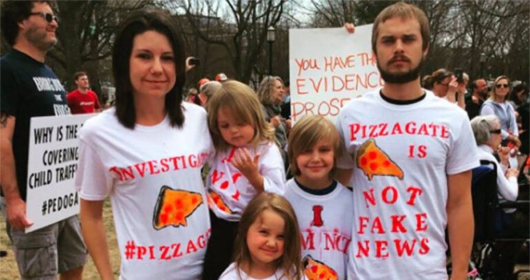 Family Protesting Pizzagate