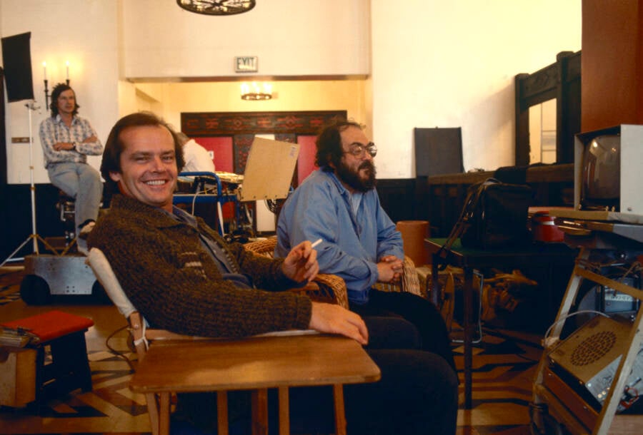 Jack Nicholson And Stanley Kubrick Making The Shining