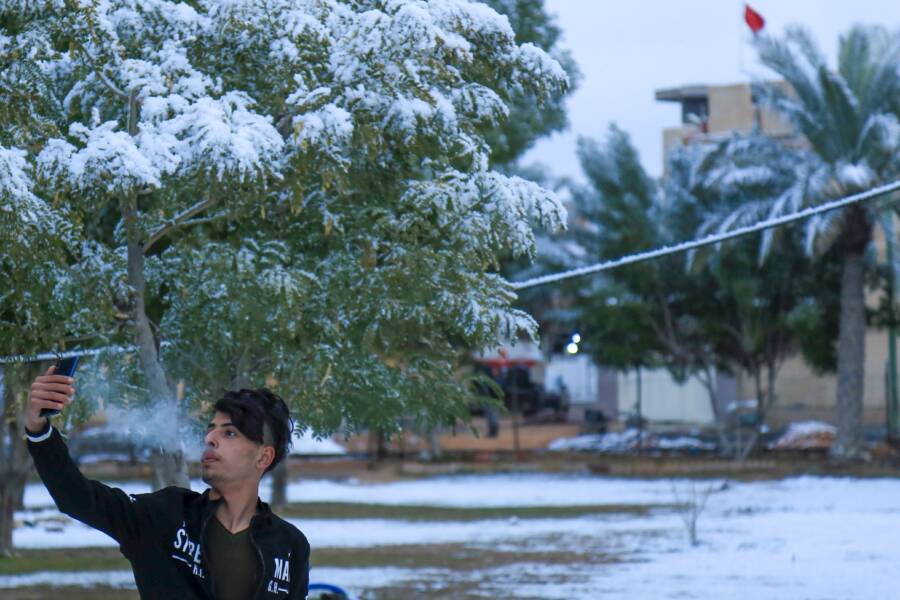 Snow Selfie In Iraq