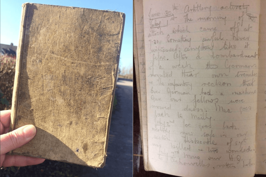 British Soldier S Harrowing World War I Diary Discovered In A Barn