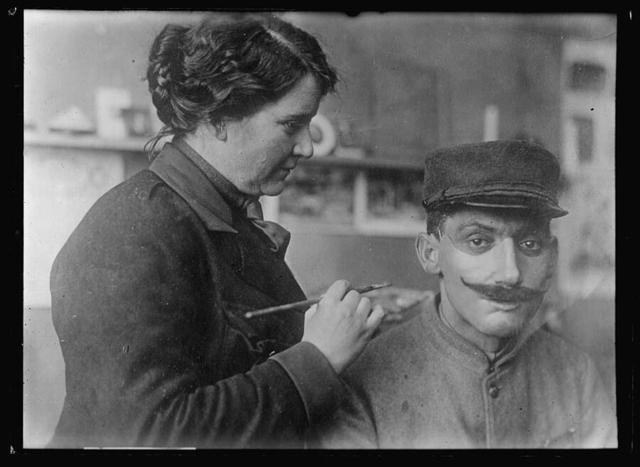 Anna Coleman Ladd Painting A Mask