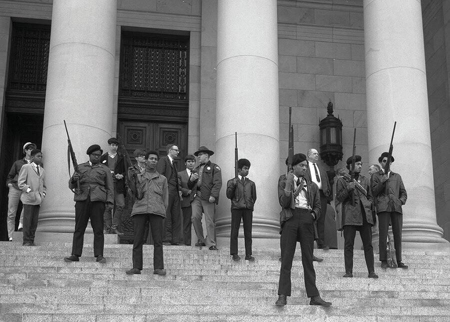 black panthers party with guns