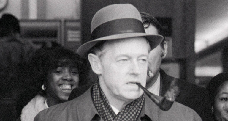 E Howard Hunt Wearing A Fedora