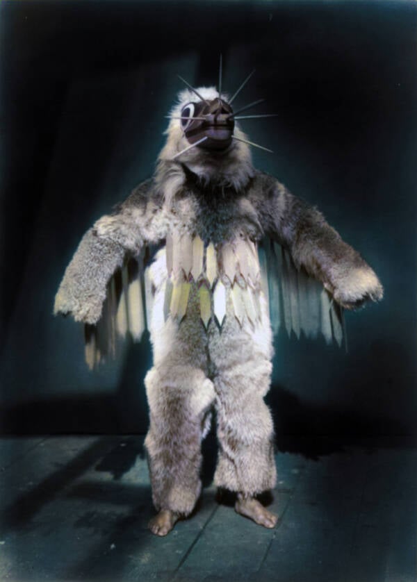 33 Colorized Photos Of Native American Masks From The Early 1900s