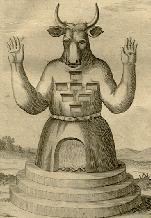 German Illustration Of Moloch The God