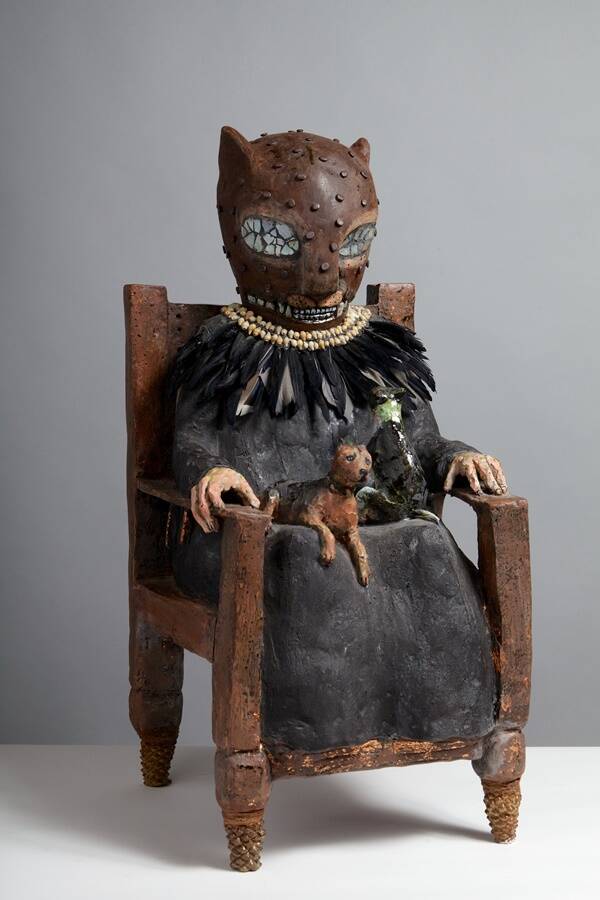 Feline Human Ceramic At York Art Gallery