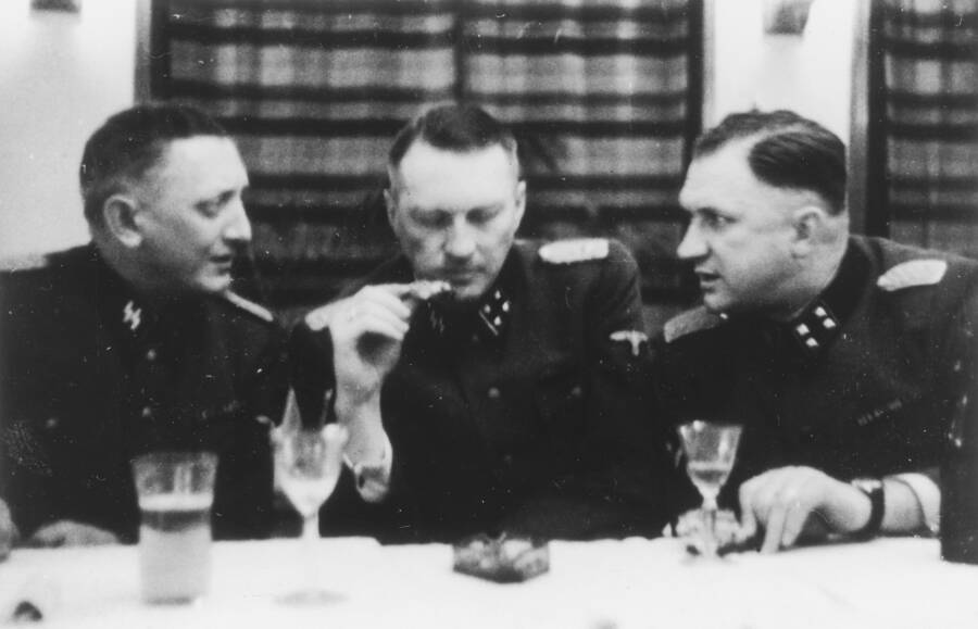 Franz Xaver, Joachim Caeser, And Richard Baer At A Hunting Party