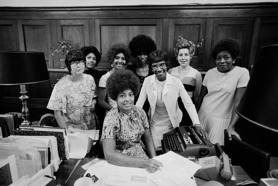 Congresswoman Shirley Chisholm And Her Staff