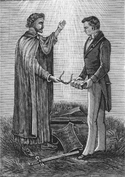 Joseph Smith Receiving The Golden Plates