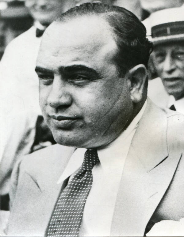 Al Capone With Scars On His Face