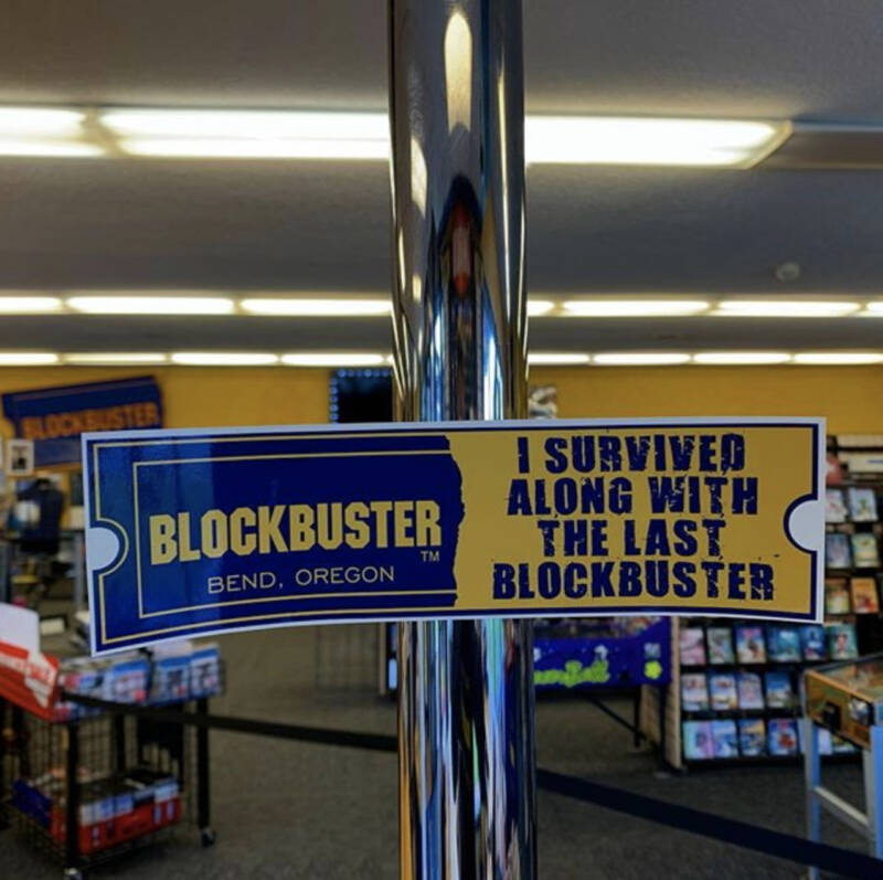 Bend Oregon Blockbuster Bumper Sticker